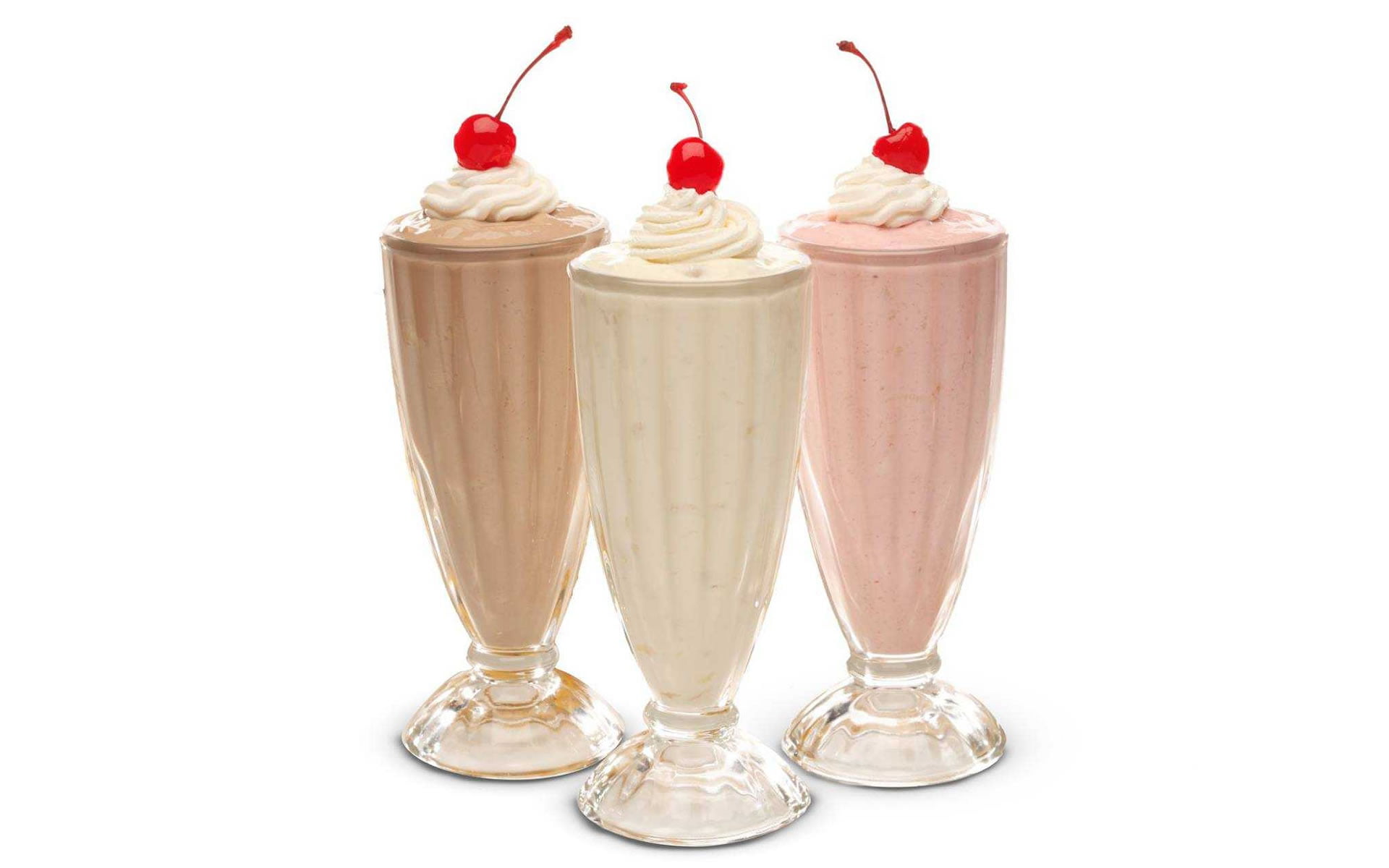 Milk Shakes - Vanilla, Strawberry & Chocolate